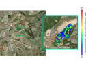 Rilevazione satellitare di emissioni di metano da discariche nei pressi di Madrid. Fonte ESA GHGSat (ANSA)