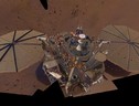 La sonda Insight della Nasa fermata da una tempesta di sabbia (fonte: NASA/JPL-Caltech) (ANSA)