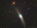 La cometa e la stella Iota Draconis, fotogrfatata il 24 gennaio 2023 (fonte: Umberto Zecchini, Paolo Diamanti e Giuseppe Conzo del Gruppo Astrofili Palidoro) (ANSA)