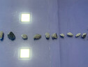 I frammenti della meteora di San Valentino trovati a Matera (fonte: Prisma/Inaf) (ANSA)