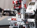 La stampante 3D per la pelle umana costruita con mattoncini Lego (fonte: Cardiff University) (ANSA)