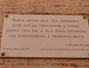 Targa dedicata a Marta Russo (ANSA)
