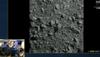 perficie dell'asteroide Dimorphos, a 13 milioni di chilometri dalla Terra, subito prima dell'impatto della sonda Dart (fonte: NASA TV) (ANSA)