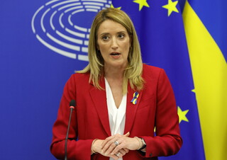 La presidente del Parlamento europeo, Roberta Metsola (ANSA)