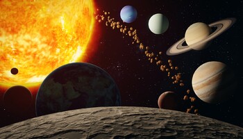 Rappresentazione artistica del Sistema Solare (fonte: Pixabay) (ANSA)