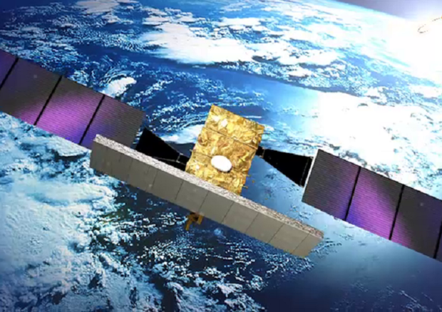 Rappresentazione artistica di un satellite della cstellazione Cosmo SkyMed (fonte: ASI TV) (ANSA)