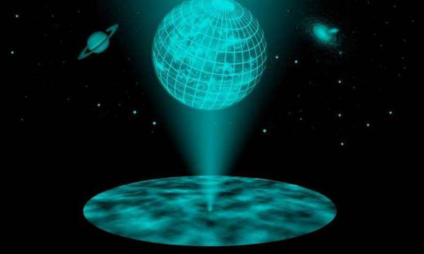 Rappresentazione artistica dell'universo come un ologramma (fonte: Vienna University of Technology)