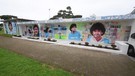 Maradona, a Bacoli un mega murales per ricordarlo(ANSA)