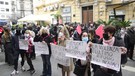 8 marzo, Napoli: disoccupate e lavoratrici davanti a Palazzo Santa Lucia(ANSA)