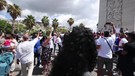 Cuba, a Napoli la comunita' dell'isola in piazza contro le violenze(ANSA)