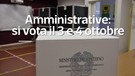 Elezioni amministrative, si vota il 3 e 4 ottobre(ANSA)