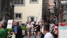 Napoli, manifestazione di Potere al popolo in occasione dell'arrivo di Letta(ANSA)