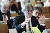 Il co-presedente della Conferenza sul futuro dell'Europa, Guy Verhofstadt (ANSA)