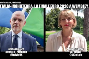 Europei, Italia-Inghilterra: intervista doppia agli ambasciatori Morris e Trombetta (ANSA)