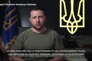 Ucraina, Zelensky diffonde le immagini dell'attacco al centro commerciale di Kremenchuck (ANSA)