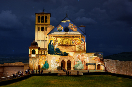 Basilica D. Francesco d'Assisi - Il presepe © Ansa