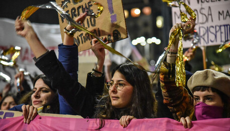 8 marzo: manifestazione  Non Una di Meno a Milano (ANSA)