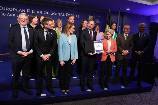 Le istituzioni europee firmano la dichiarazione di La Hulpe, sostenere i diritti sociali