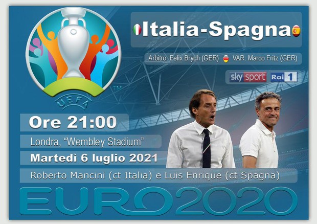 Euro2020, la semifinale: Italia-Spagna (foto: ANSA)