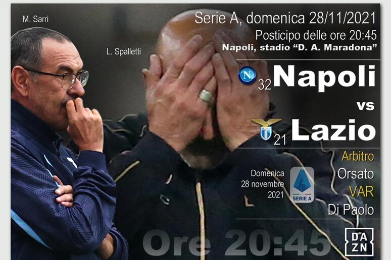 Serie A, Napoli-Lazio - RIPRODUZIONE RISERVATA