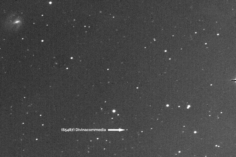 L’asteroide (65487) “Divinacommedia”, ripreso il 13 marzo 2003 (fonte: Gianluca Masi, The Virtual Telescope Project) - RIPRODUZIONE RISERVATA