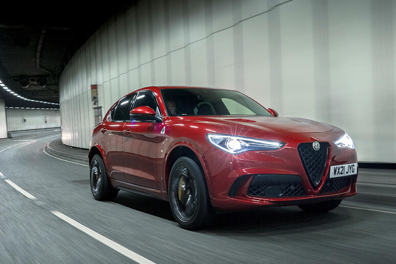 Alfa Romeo Stelvio Quadrifoglio, sound perfetto per i tunnel © ANSA/Alfa Romeo UK