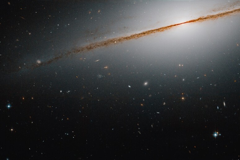 La galassia Piccolo Sombrero vista da Hubble (fonte: NASA, ESA, R. de Jong -Leibniz-Institut fur Astrophysik Potsdam; G. Kober - NASA Goddard/Catholic University of America) - RIPRODUZIONE RISERVATA